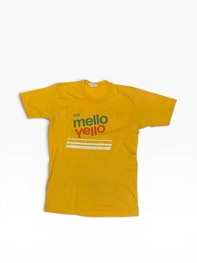 Vintage 1979 Mello Yello Fun Run Tee Signal Large Knoxville TN WNOX USA